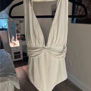Elegant White Women's Bodysuit